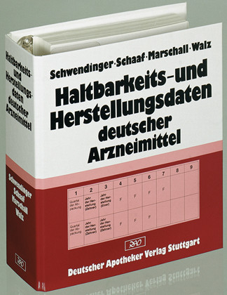 Haltbarkeits- und Herstellungsdaten deutscher Arzneimittel, 32 Auflage - 