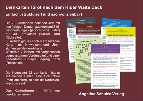 Lernkarten Tarot nach dem Rider Waite Deck - Angelina Schulze