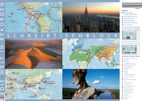 Die Welt in Rekorden, Schreibtischunterlage - 