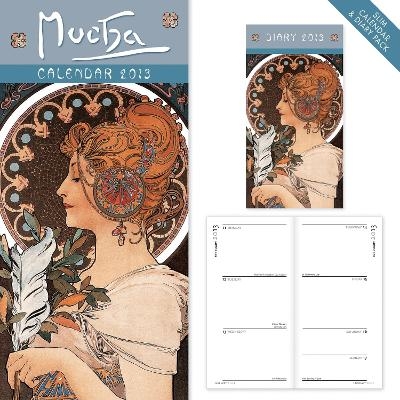 Mucha slim calendar and diary pack 2013