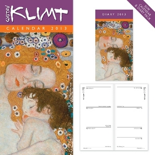 Klimt slim calendar and diary pack 2013