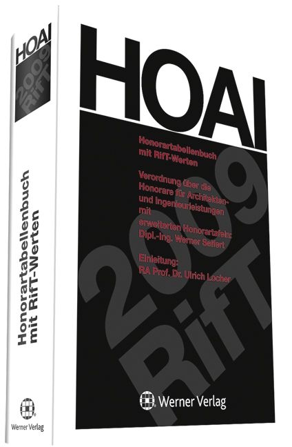 HOAI 2009 - Honorartabellenbuch mit RiFT-Werten - Werner Seifert