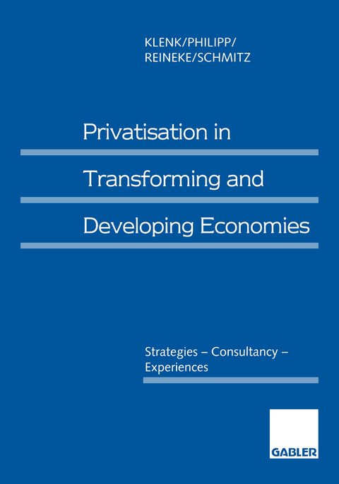 Privatisation in Transforming and Developing Economies - J&uuml;rgen Klenk, Christine Philipp, Rolf-Dieter Reineke, Norbert Schmitz