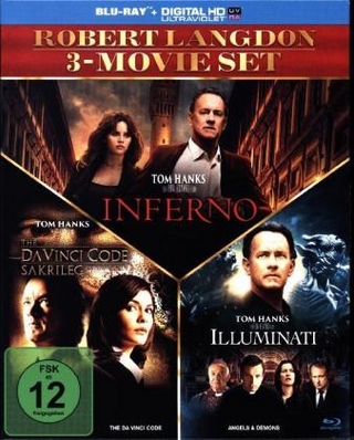 Robert Langdon Movie Collection, 3 Blu-rays
