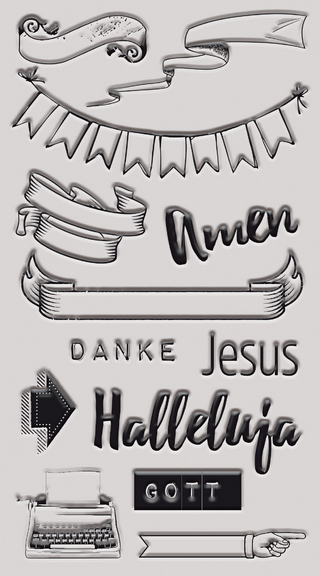 Bible Art Journaling Stempelset 