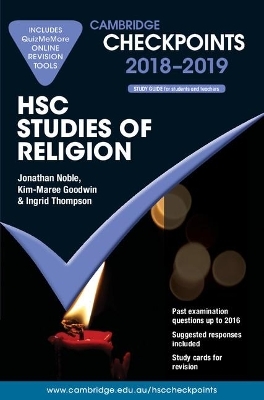 Cambridge Checkpoints HSC Studies of Religion 2018-19 and Quiz Me More - Jonathan Noble