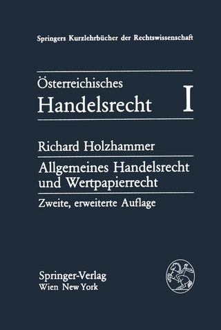 Österreichisches Handelsrecht I