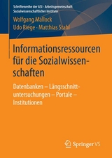 Informationsressourcen für die Sozialwissenschaften - Wolfgang Mallock, Udo Riege, Matthias Stahl