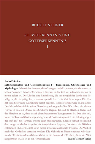 Selbsterkenntnis und Gotteserkenntnis I