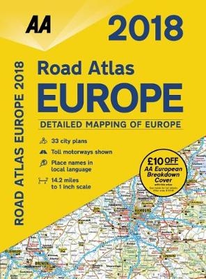 AA Road Atlas Europe -  AA Publishing