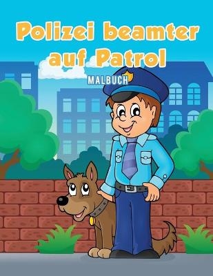 Polizeibeamter auf Patrol Malbuch - Coloring Pages for Kids