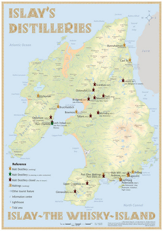 Whisky Distilleries Islay - Poster 42x60cm Standard Edition