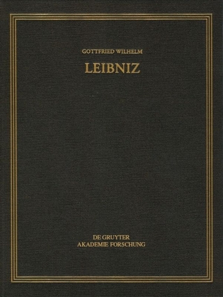 Gottfried Wilhelm Leibniz: Sämtliche Schriften und Briefe. Allgemeiner... / August 1705 – April 1706