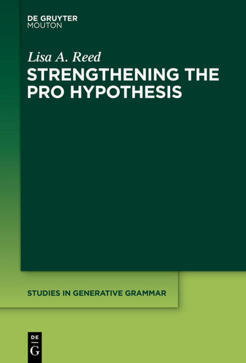 Strengthening the PRO Hypothesis - Lisa A. Reed