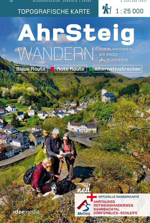 AhrSteig Wandern &ndash; Topografische Wanderkarte 1:25000 - 