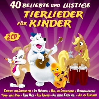 40 beliebte und lustige Tierlieder f&uuml;r Kinder, 2 Audio-CD -  Various