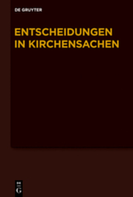 Entscheidungen in Kirchensachen seit 1946 / 1.7.-31.12.2008