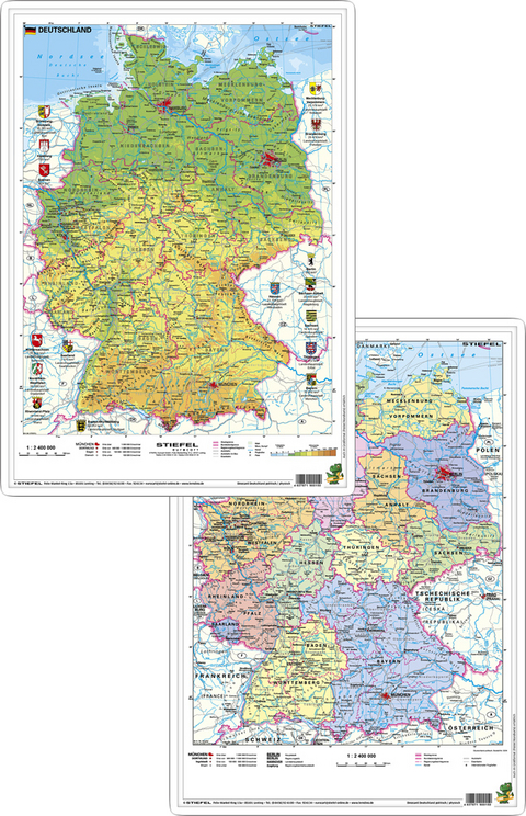 Deutschland physisch/politisch - Heinrich Stiefel