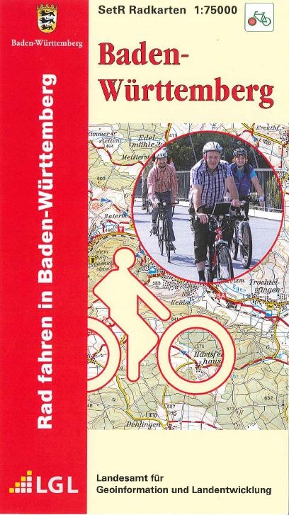 Radkarten-Set 1:75000 Baden-W&uuml;rttemberg