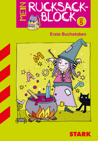 Rucksackblock Vorschule - Erste Buchstaben (Motiv Hexe)