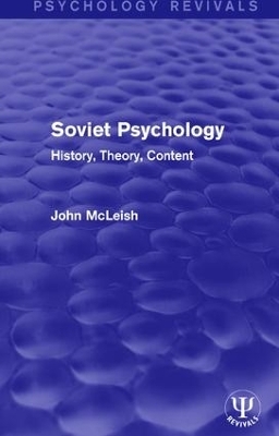 Soviet Psychology - John McLeish