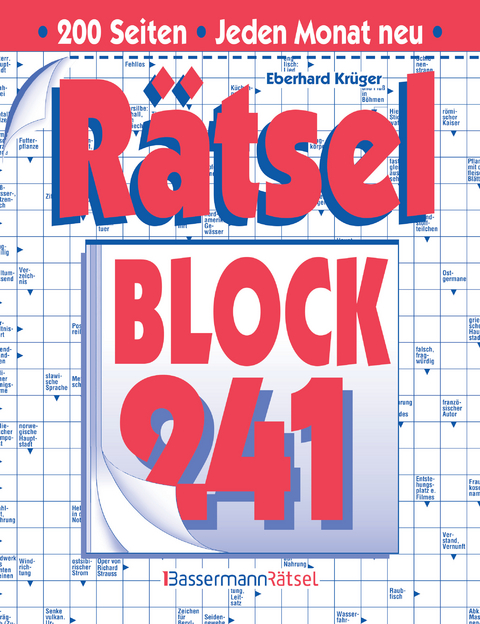 R&auml;tselblock 241 (5 Exemplare &agrave; 2,99 &euro;) - Eberhard Kr&uuml;ger