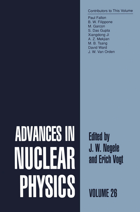 Advances in Nuclear Physics - 