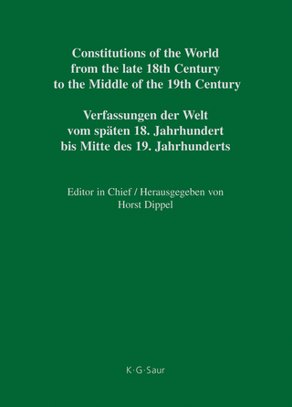 Constitutions of the World from the late 18th Century to the Middle... / Constitutional Documents of Austria, Hungary and Liechtenstein 1791–1849