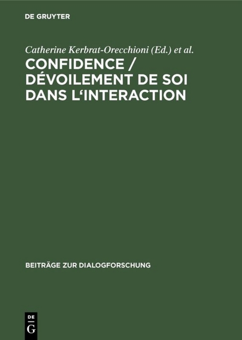 Confidence / D&eacute;voilement de soi dans l'interaction - 
