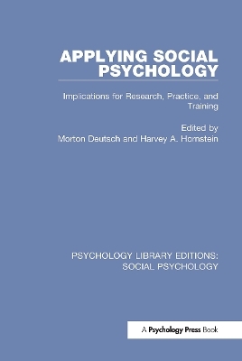 Applying Social Psychology