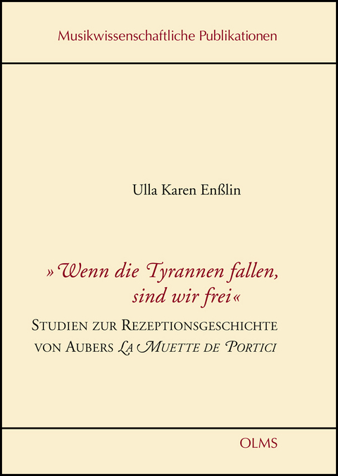 "Wenn die Tyrannen fallen, sind wir frei" - Ulla Karen En&szlig;lin