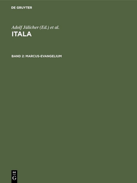 Itala / Marcus-Evangelium - 