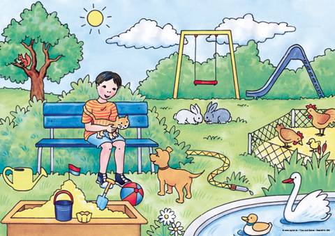 Erz&auml;hlbild Tiere und Garten - 