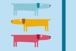 Green Sticky Notes Larsen - Dogs