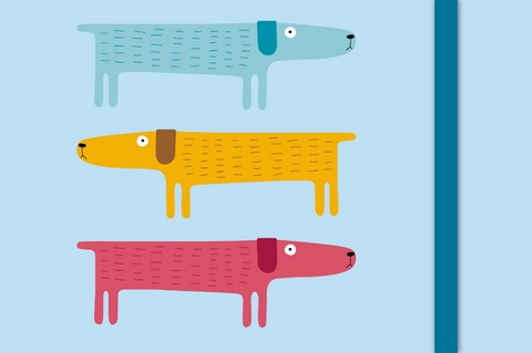 Green Sticky Notes Larsen - Dogs