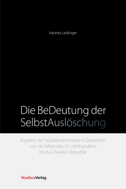 Die BeDeutung der SelbstAusl&ouml;schung - Hannes Leidinger