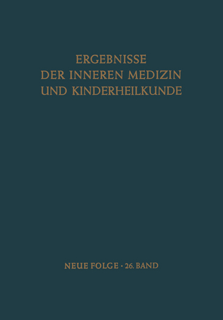 Ergebnisse der Inneren Medizin und Kinderheilkunde