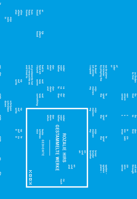 gestammelte werke - Rozalie Hirs