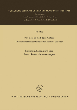 Einzelfunktionen der Niere beim akuten Nierenversagen