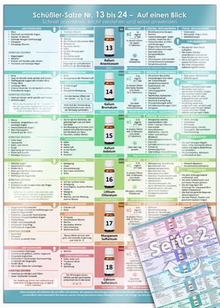 Schüßler-Salze Nr. 13 bis 24 - Alle Ergänzungssalze auf einen Blick (2024)