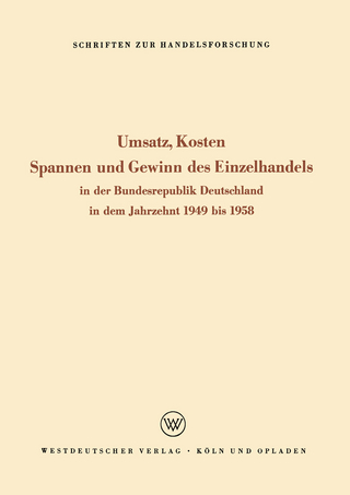 Umsatz, Kosten, Spannen und Gewinn des Einzelhandels