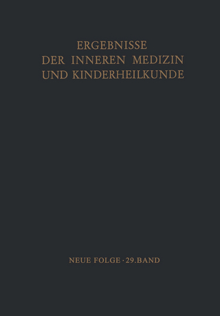 Ergebnisse der Inneren Medizin und Kinderheilkunde