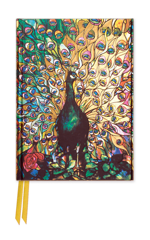 Tiffany: Displaying Peacock (Foiled Pocket Journal) - 