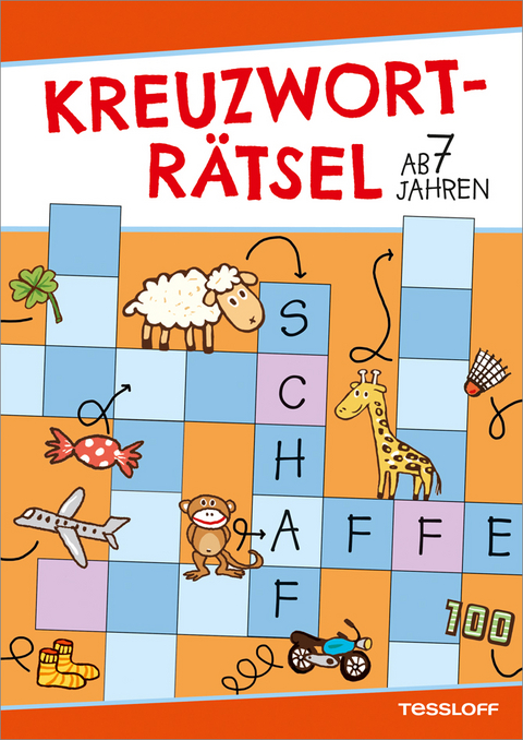 Kreuzwortr&auml;tsel ab 7 Jahren (Rot/Schaf) - Die R&auml;tselschmiede Christine Reguigne
