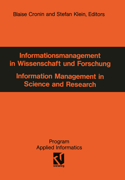Informationsmanagement in Wissenschaft und Forschung - 