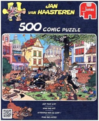 Fang die Katze (Puzzle). Get  that cat! / Vang die Kat! / Atrapez-moi ce Chat - Jan van Haasteren