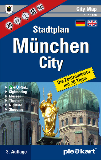 M&uuml;nchen City 1 : 10.000 Stadtplan
