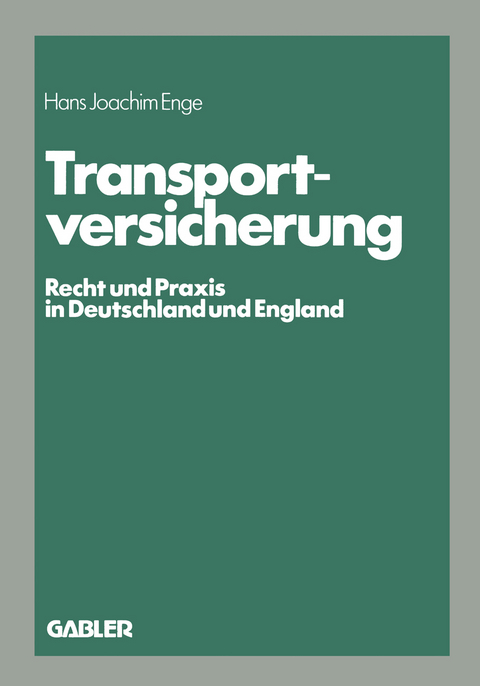 Transportversicherung - Enge Hans Joachim