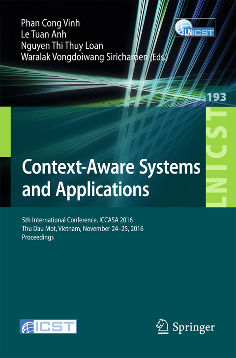 Context-Aware Systems and Applications - 