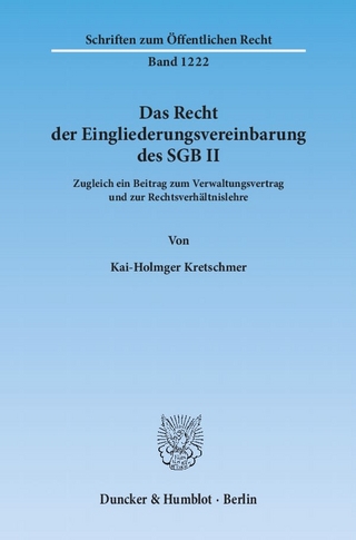 Das Recht der Eingliederungsvereinbarung des SGB II.